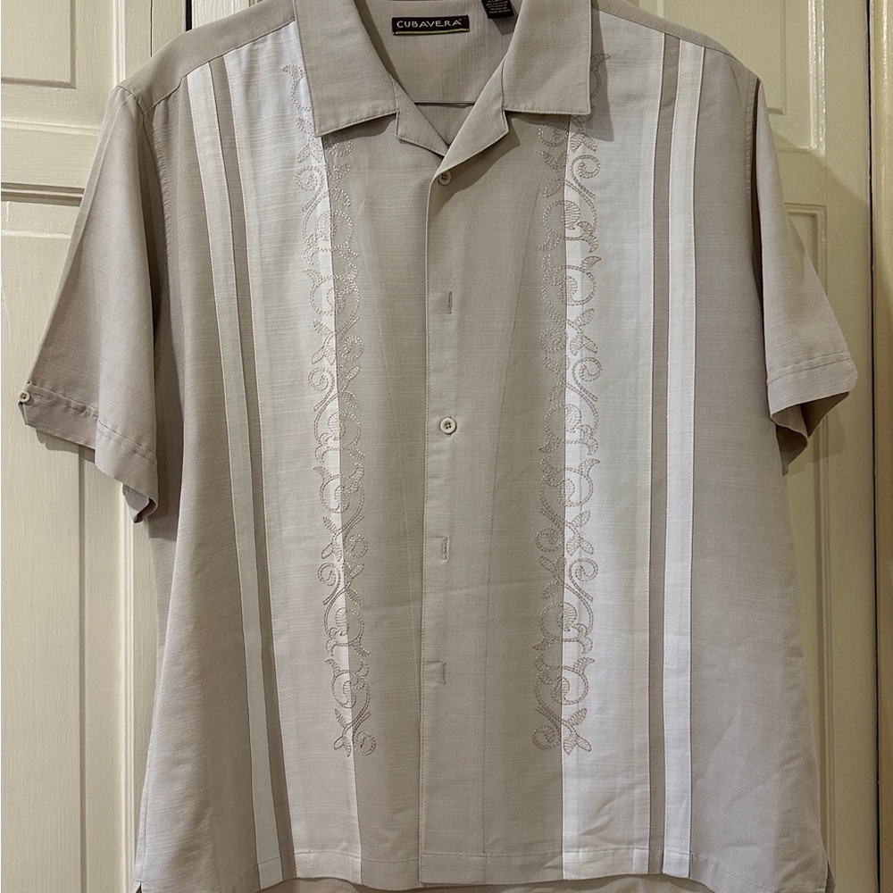 Cubavera Retro Panel Shirt